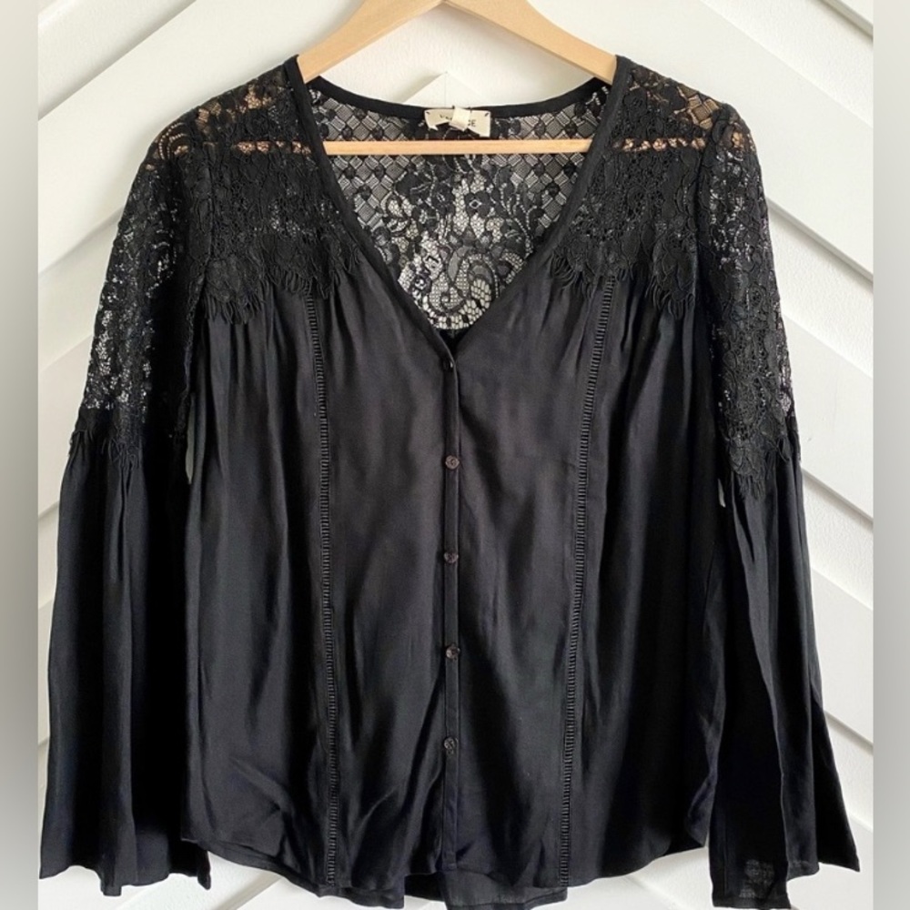 L’agence Lace Embroidery Interview/ Work Dress Shirt XS size NWT
